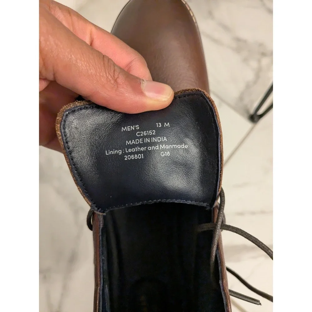 Cole Haan Watson Chukka II Mahogany Leather Ankle Dress‎ Boots Mens Size 13M